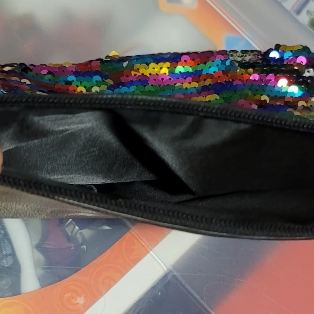 VICTORIA'S SECRET wristlet purse changes colors when swiped mermaid rain…